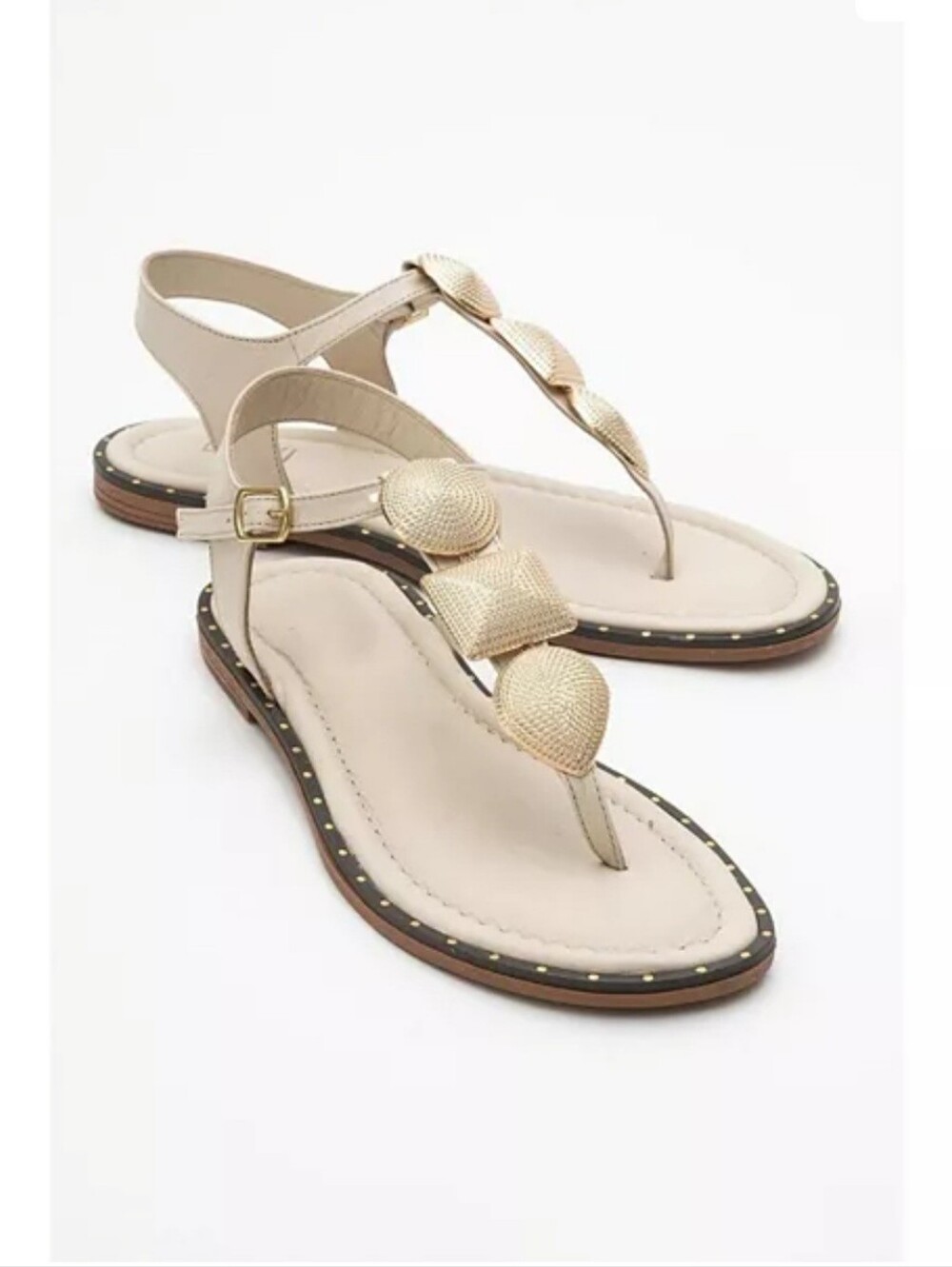 Forever & Always Giulia Beige Sandals Size EU 38